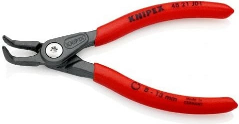 Knipex circlip klesta 48 21 J01, 130mm, krom-vanadium, dorezë plastike, e kuqe
