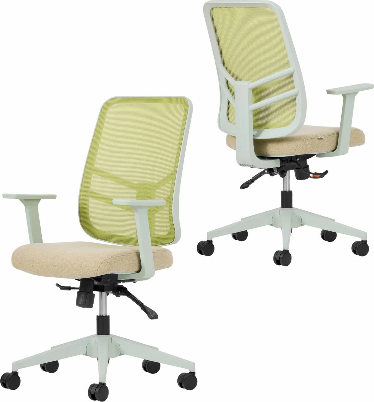 Set karrigash për zyre (2 copë), Skye Decor, Leto 108, ngjyrë e gjelbër