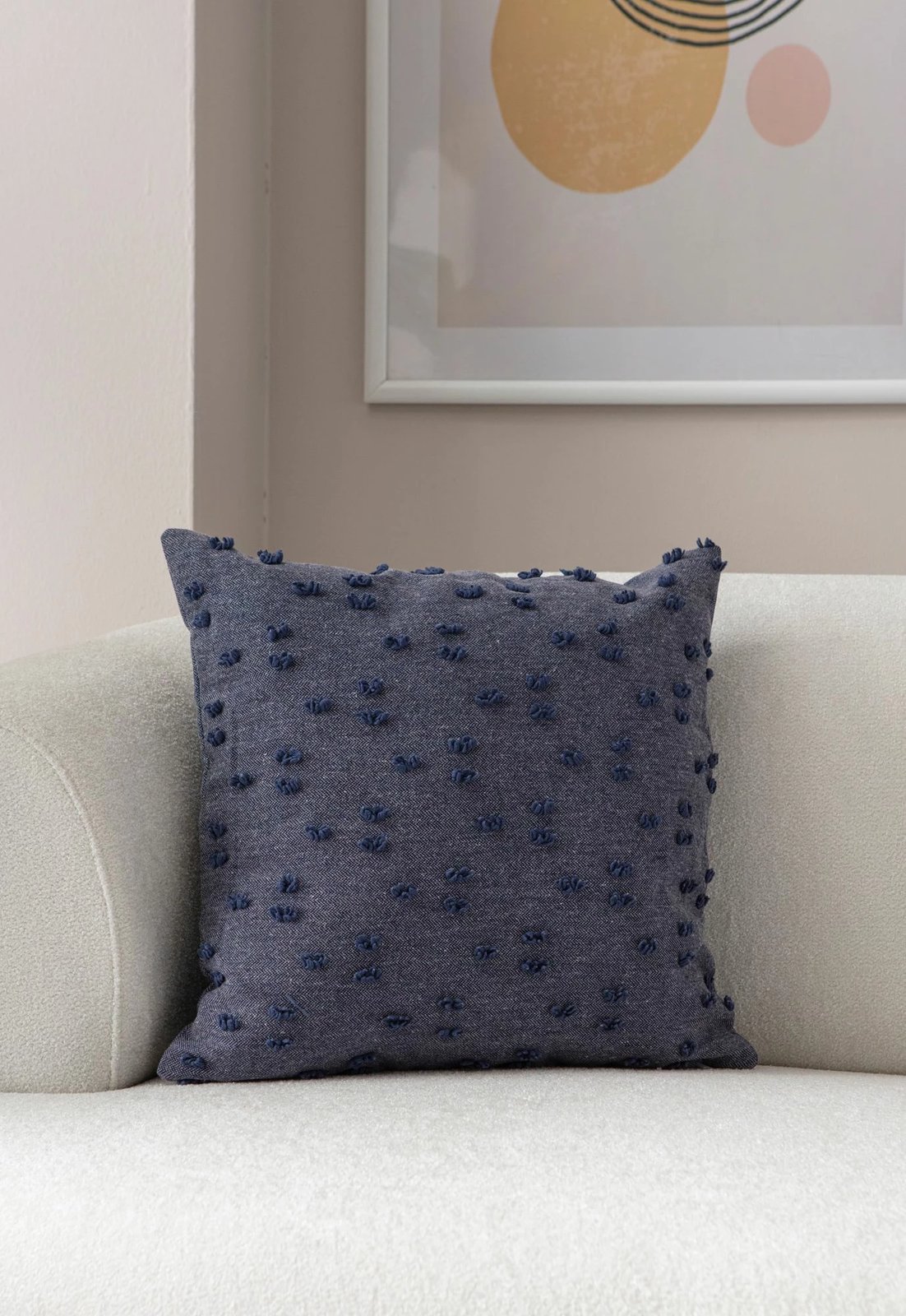 Jastëk mbulesë, ngjyrë kaltër, Evila Originals, Tuffet - Blue v7, 43x43cm Jastëk mbulesë, ngjyrë kaltër, Evila Originals, Tuffet - Blue v7, 43x43cm