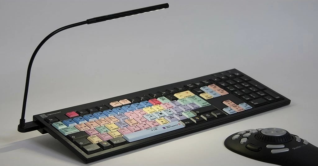 Tastierë LogicKeyboard Adobe Premiere Pro CC, full-size, QWERTZ, me kabllo, USB, shumëngjyrëshe