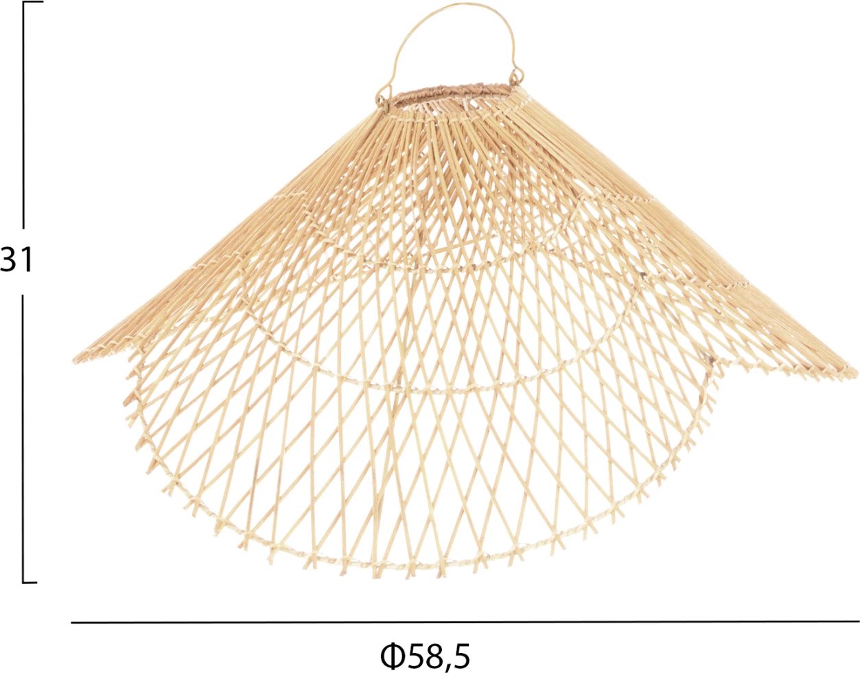 Llambë tavani varëse, ratan natyral, FH7878.02, 58.5x31cm Llambë tavani varëse, ratan natyral, FH7878.02, 58.5x31cm