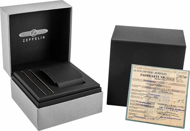 Orë dore për meshkuj Zeppelin, e zezë