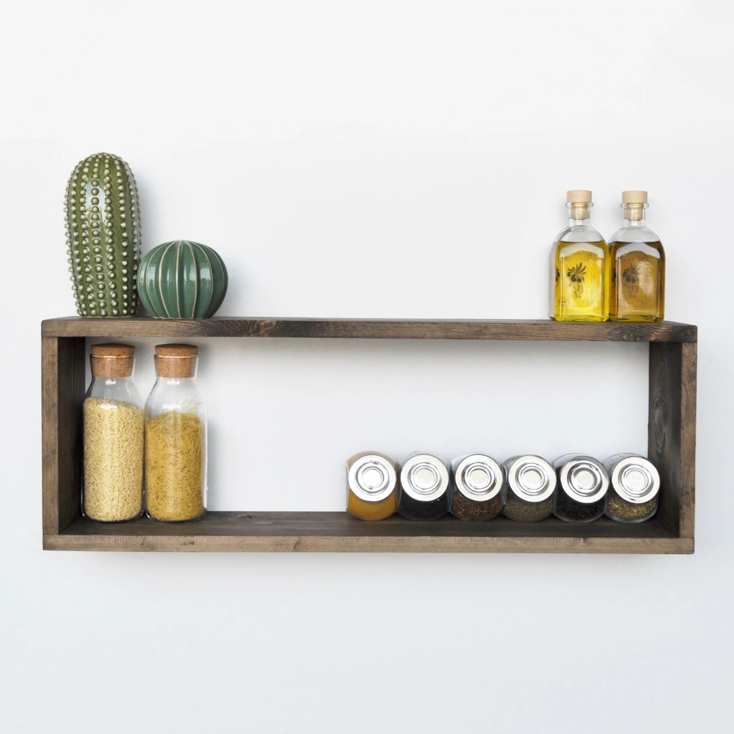 Raft muri Hanah Home, ngjyrë arrë, Aa050