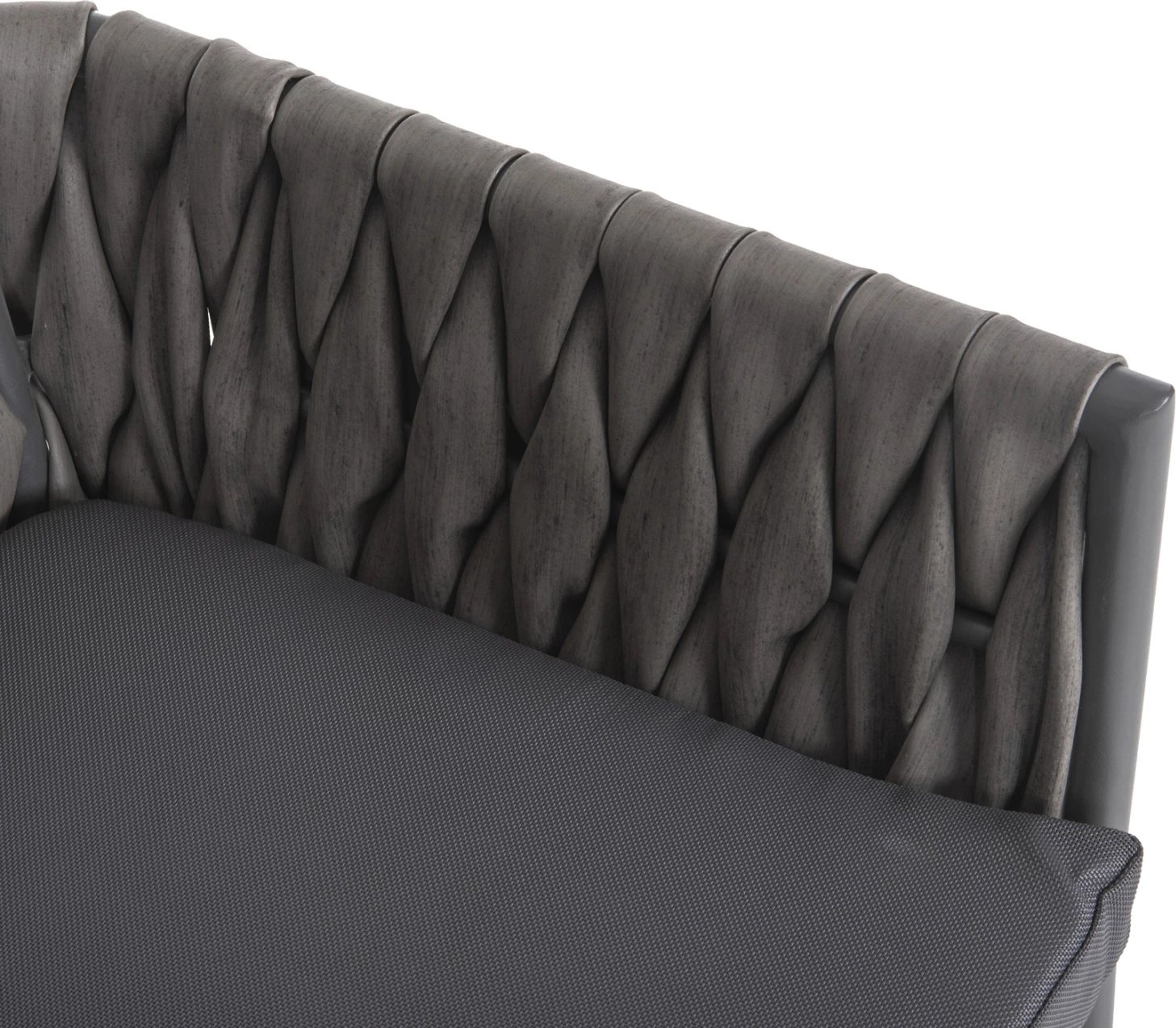 Karrige alumini MARTIN FH5564.12, kornizë antracit dhe ratan sintetik antracit, 56x56x80H cm