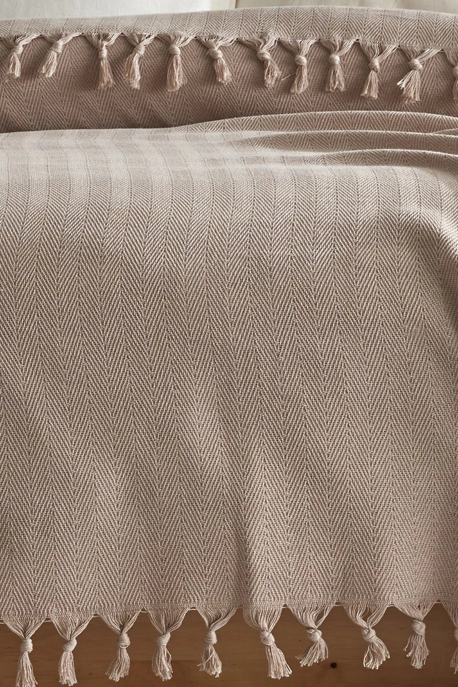 Batanije Double Pique Berlino, ngjyrë bezhë, 200x220cm