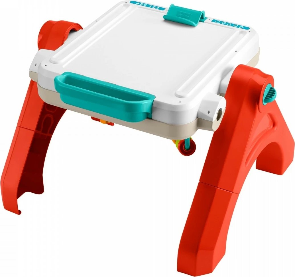 Lodër edukative 4‑në‑1 tavolinë aktiviteti & molbert, Fisher-Price JGW88, 135+ aktivizime, shumëgjuhëshe (PL/HU/CZ/SK/EN), 6–36 muaj, bateri AA, shumëngjyrëshe