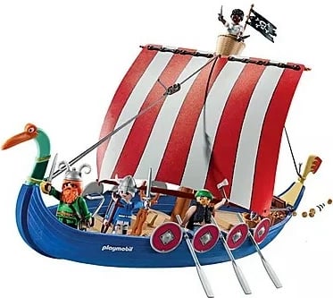 Set lodrash Playmobil Asterix 71888, anije piratësh, 88 pjesë