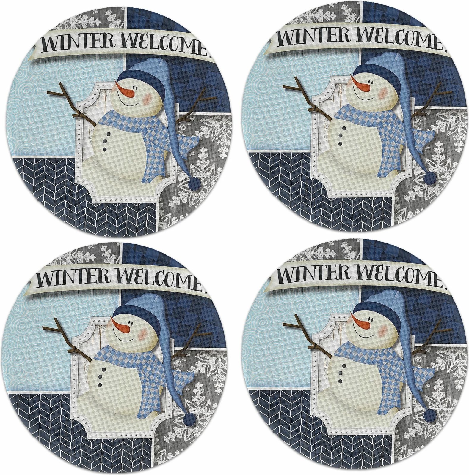 Set nënshtrues tavoline Hermia Concept, shumëngjyrësh, 2313Supla, 4 copë