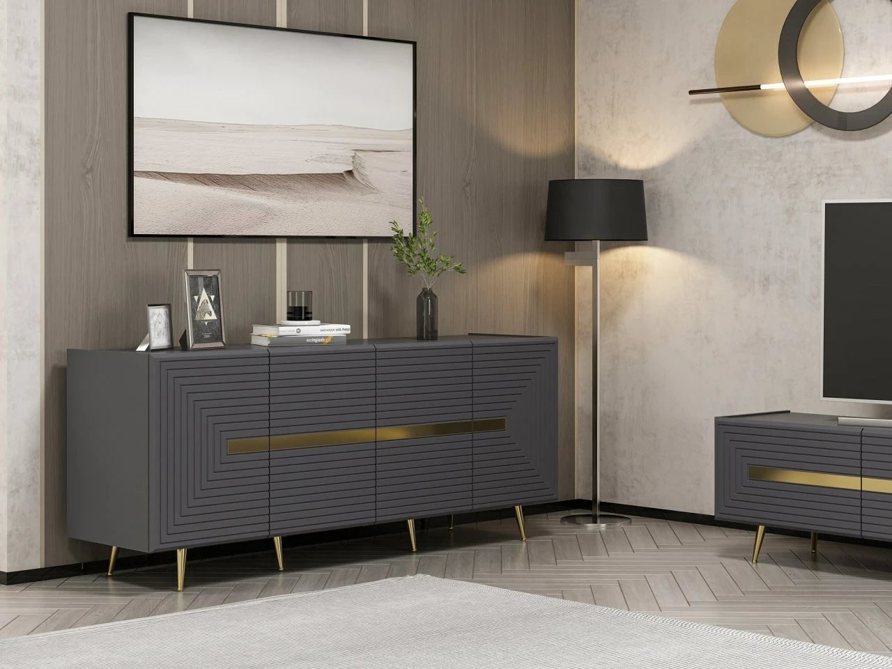 Konsolë Skye Decor, anthracite, Jose