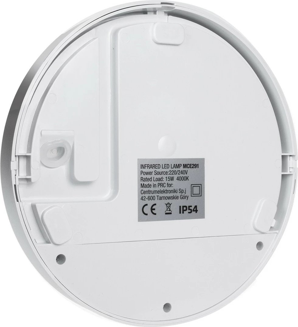 Lampë LED me sensor lëvizjeje, Maclean MCE291 W, 50/60 Hz, rreze 9 m, e bardhë