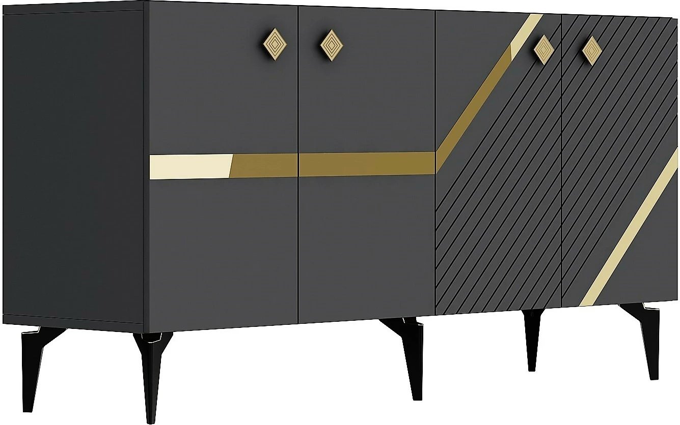 Konsolë Hanah Home, Iris, anthracite, ari