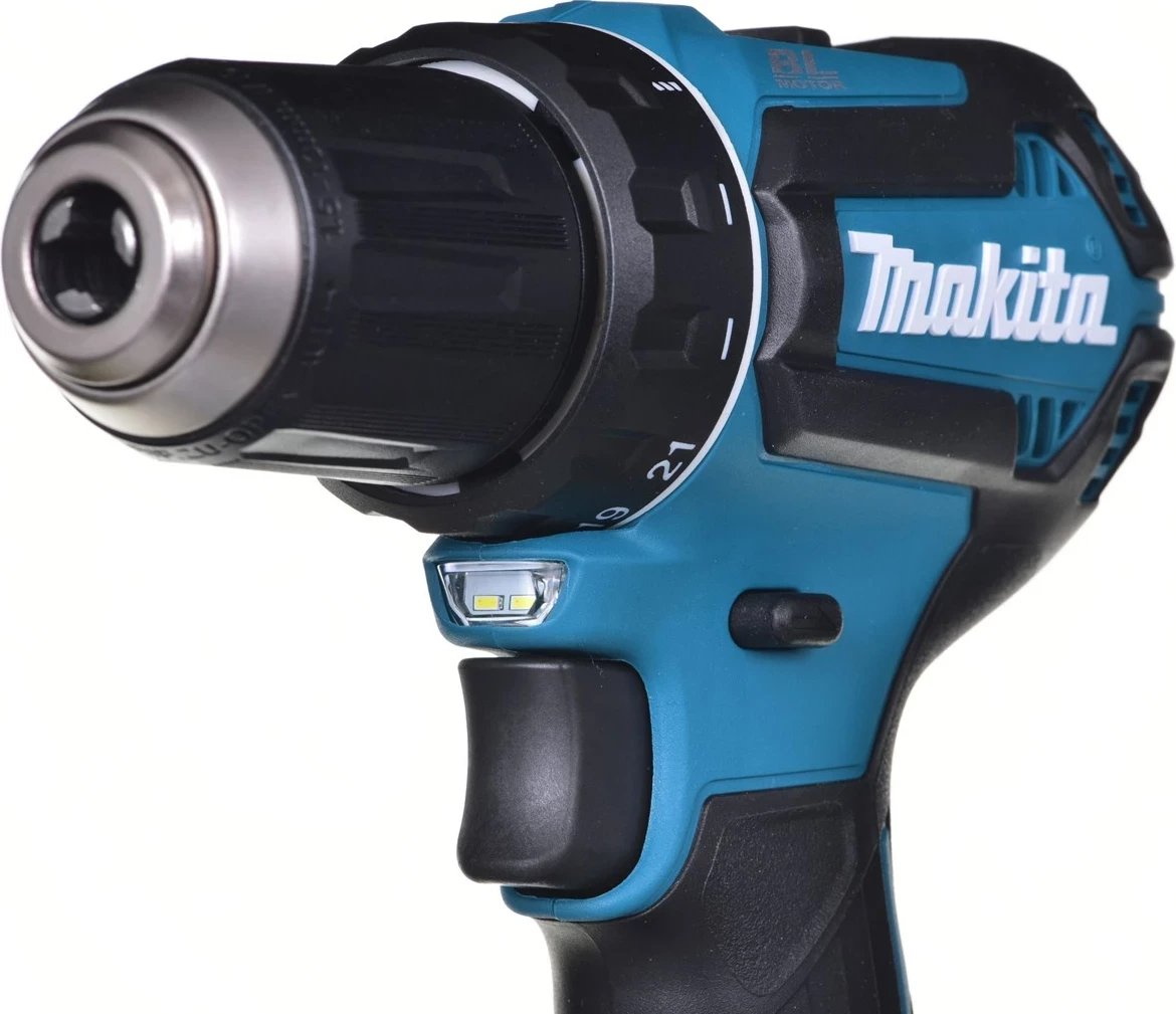 Makine vidash/shpimi pa kabllo MAKITA DDF485RF3J, 3x 18V 3Ah, e zezë