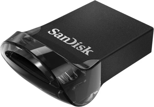 USB Sandisk Ultra Fit, type-A, 64GB, e zezë