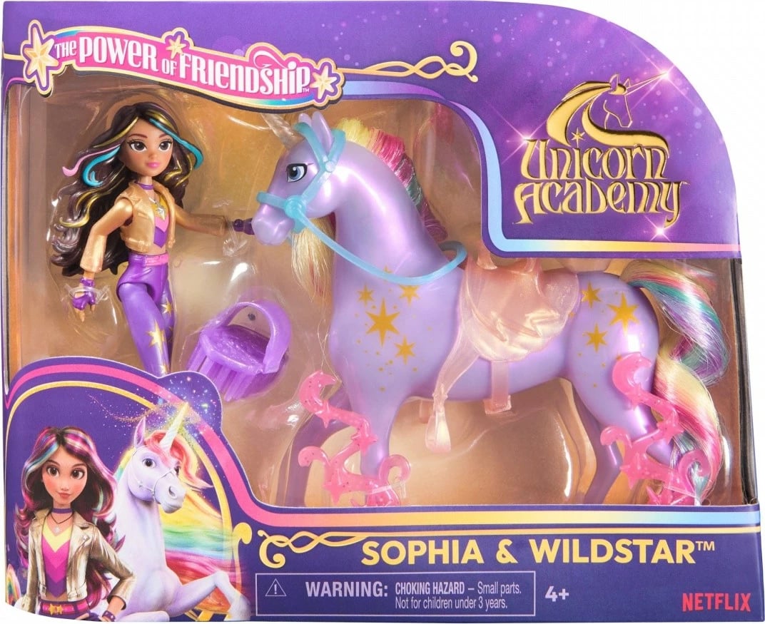 Set figurina Unicorn Academy Spin Master Sophia/Star, 11 cm + 12 cm, plastikë, për vajza