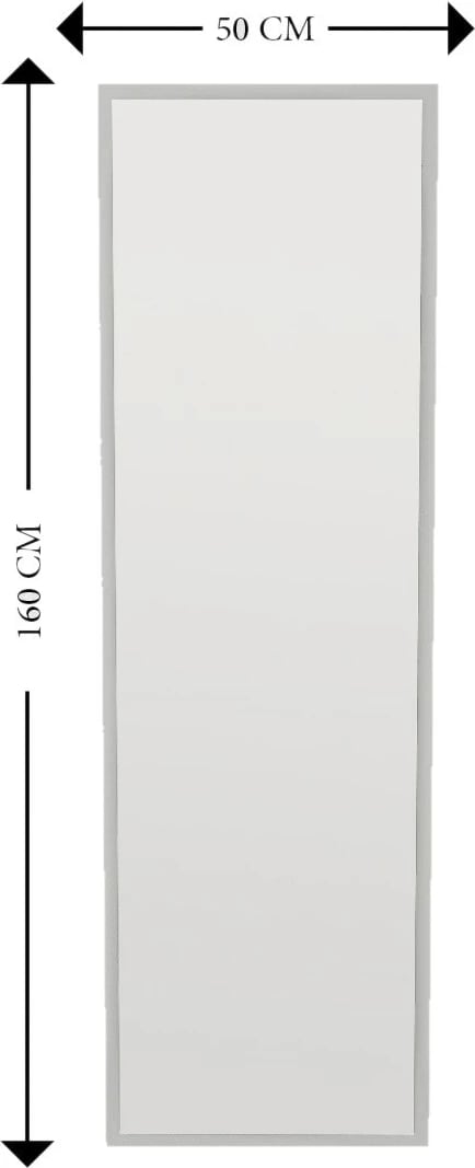 Pasqyrë dyshemeje Hanah Home, Tessa, e bardhë