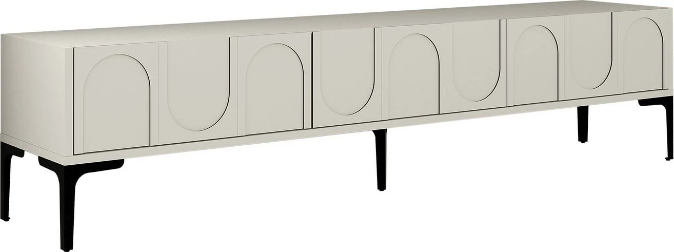 Komodë TV Skye Decor, Lyon 42, krem, e zezë