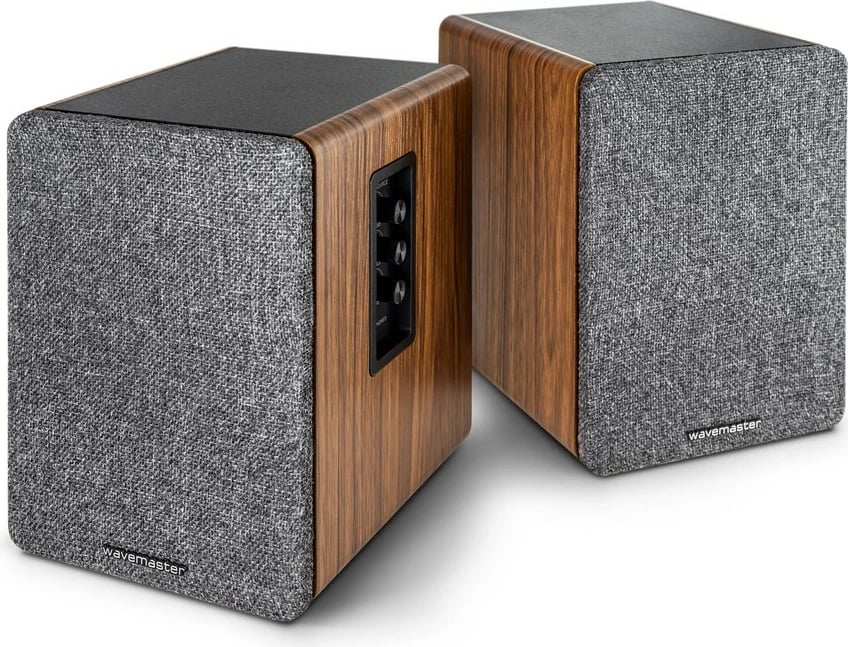 Sistem zëri Wavemaster Base, 2.0 kanale, Bluetooth & Line-in, 30W, gri/wood