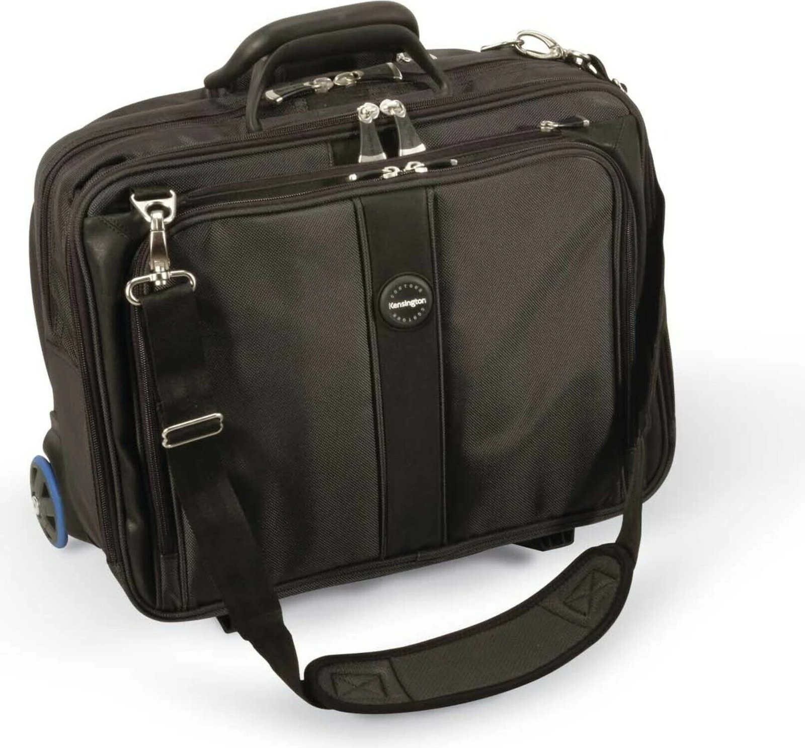 Çantë laptopi Kensington Contour 17 inç, me rrota, e zezë