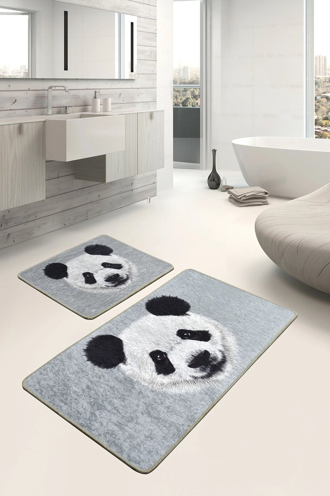 Set tapetash për banjo, panda, 2 copë, Mijölnir, Huge Panda Djt