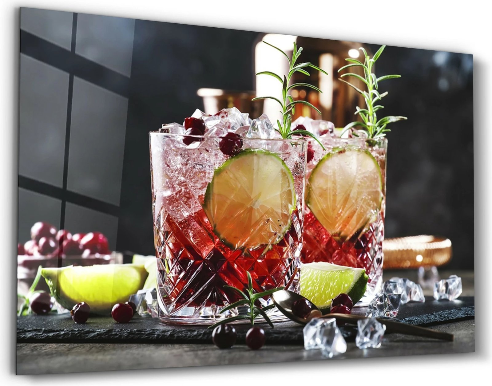 Pikturë dekorative prej xhami të temperuar, shumëngjyrëshe, Wallity VFT-2053, 46x72cm