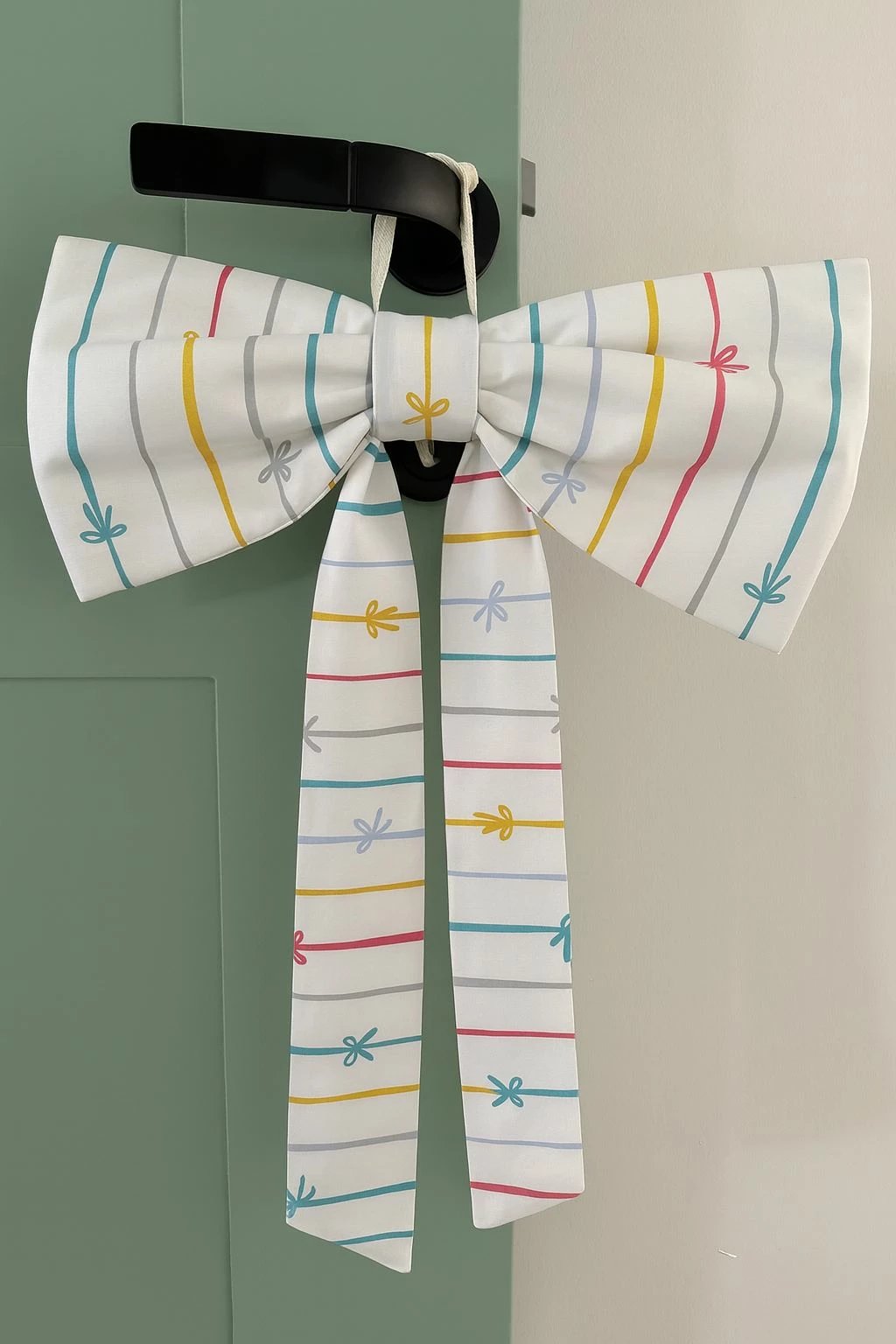 Dekor për derë, shumëngjyrësh, Door Bow-8, Evila Originals, 35x45x4 cm