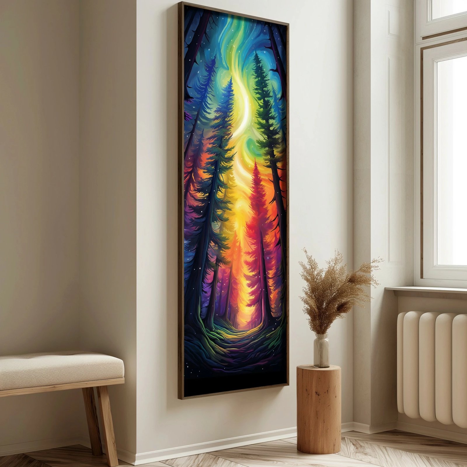 Pikturë dekorative me kornizë MDF, shumëngjyrëshe, Wallity EMR069