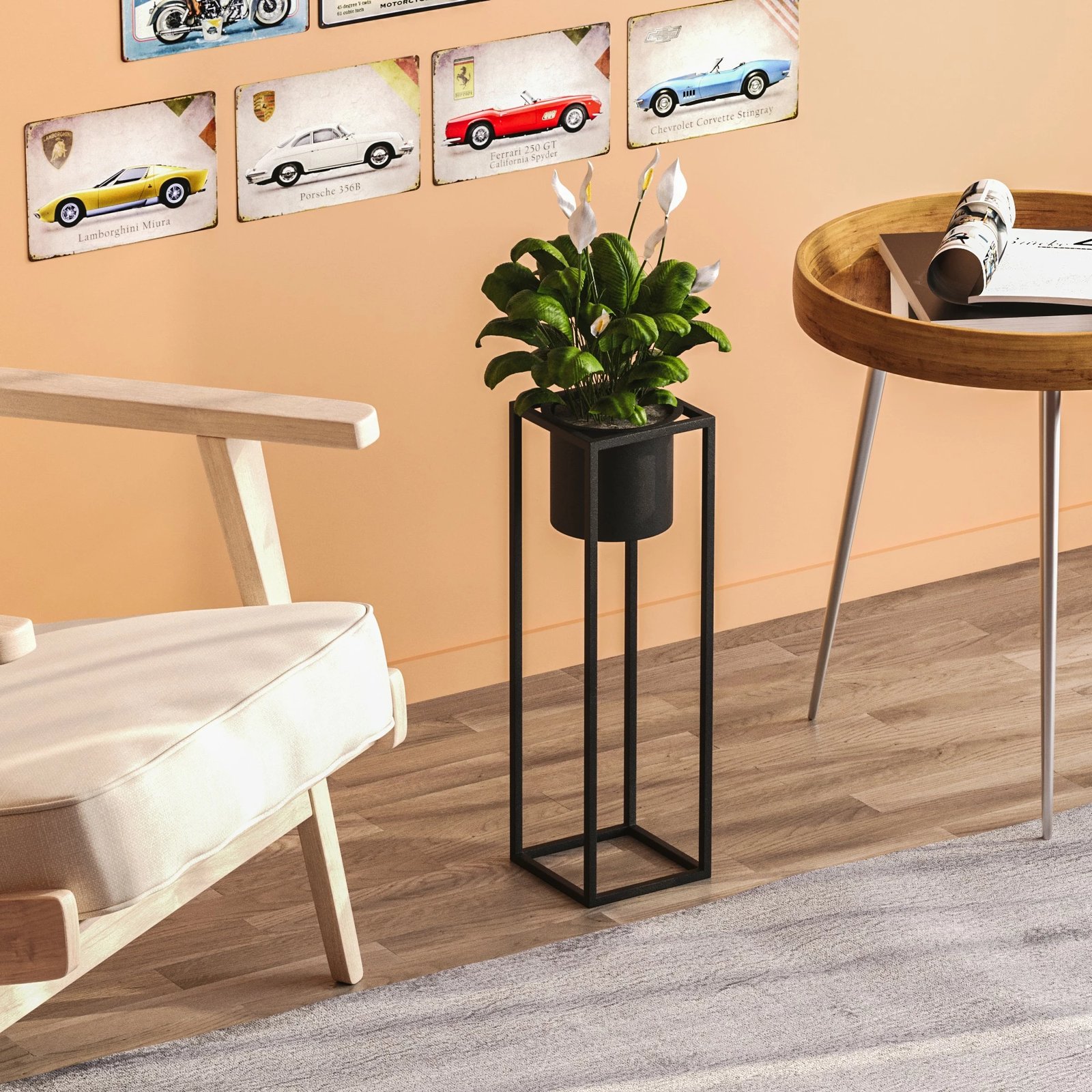 Vazo dekorative Aberto Design, GED-023, metal i zi