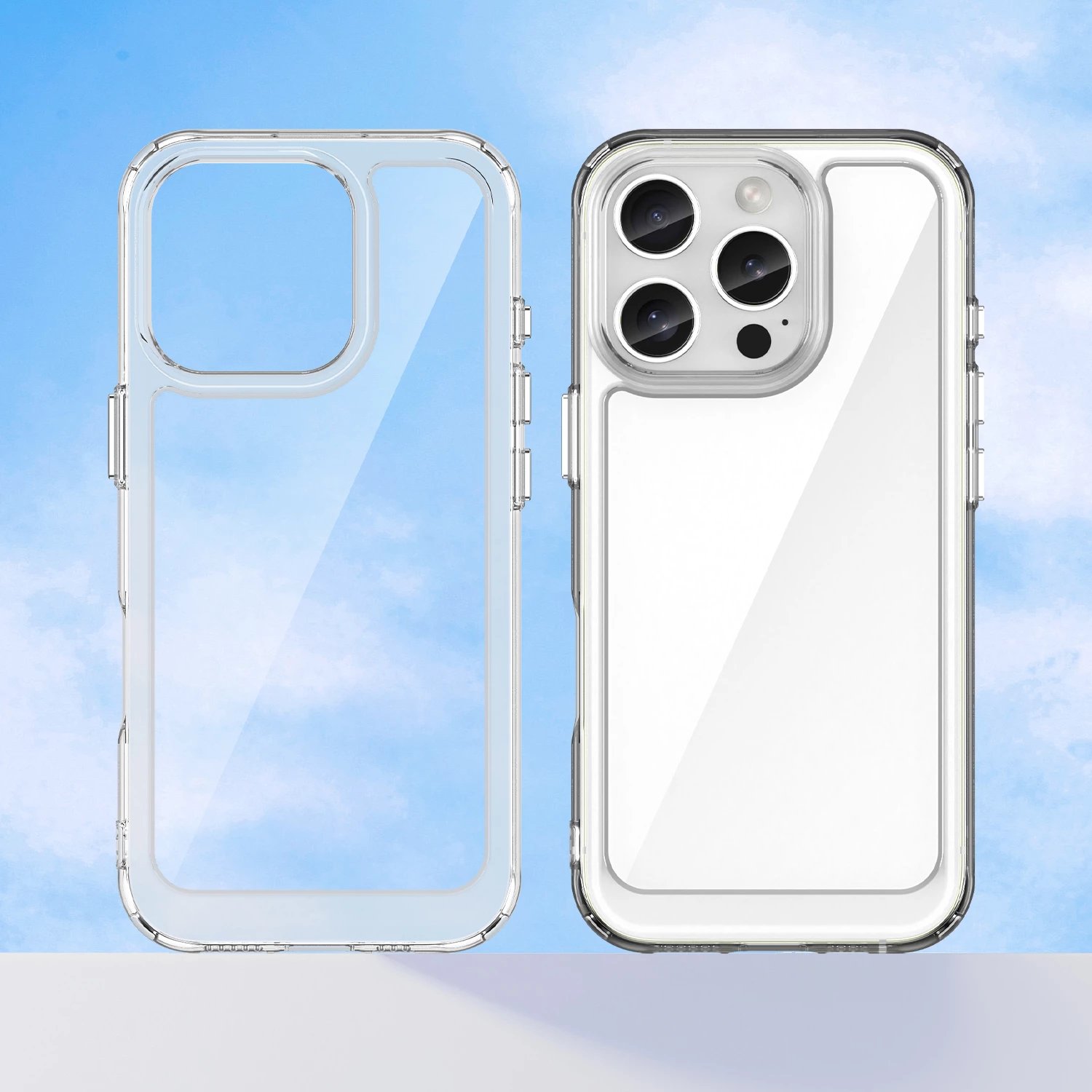 Mbështjellës Hurtel Outer Space Case për iPhone 16e, transparent
