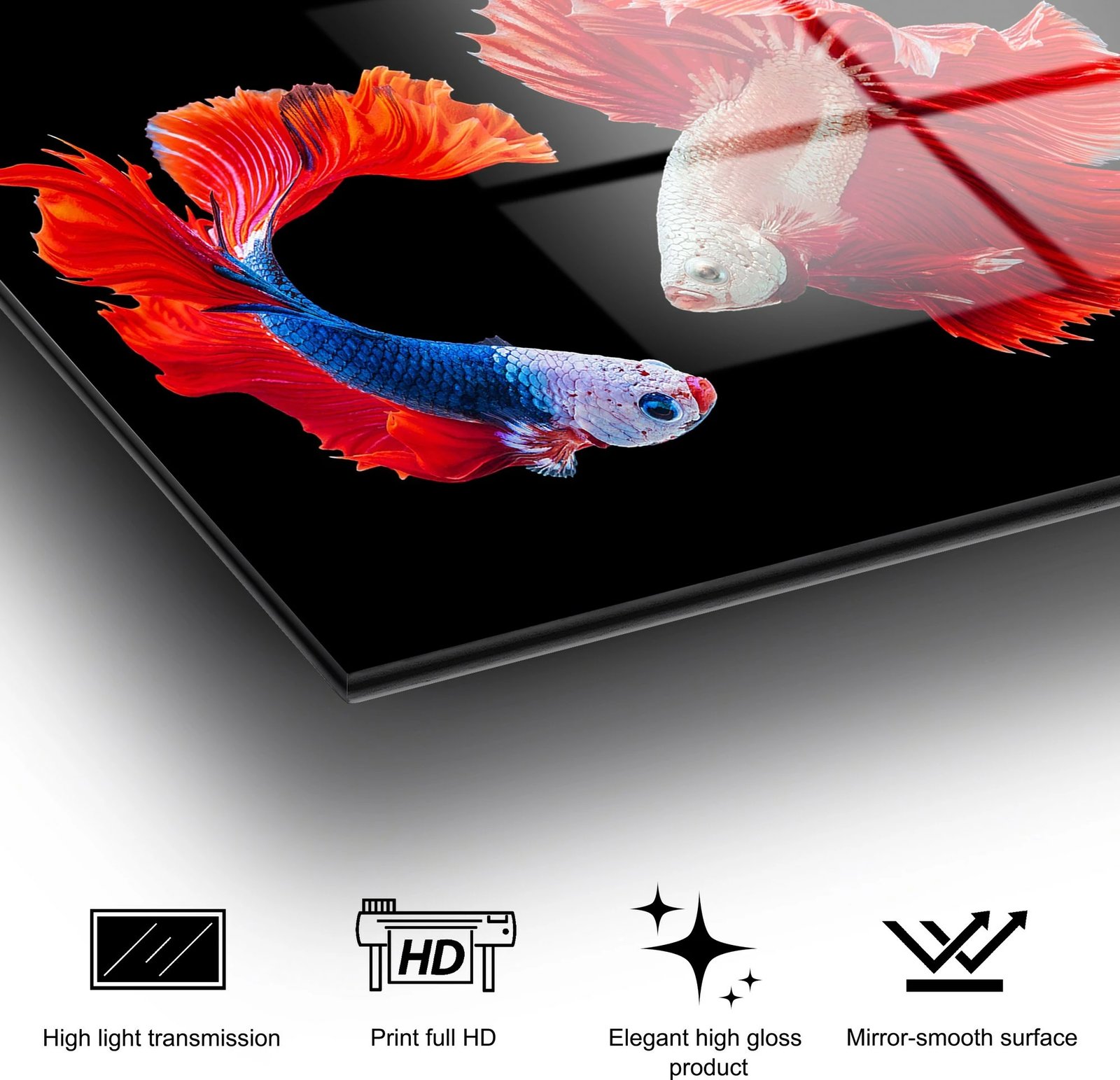 Pikturë dekorative prej xhami të temperuar, shumëngjyrëshe, Wallity UV-167, 70x100cm