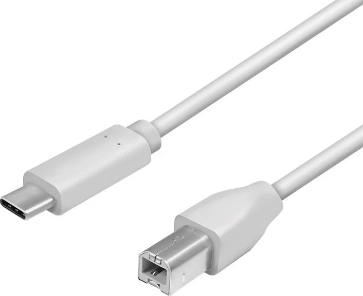 Kabllo LogiLink, USB-C në USB-B, 2m, hiri