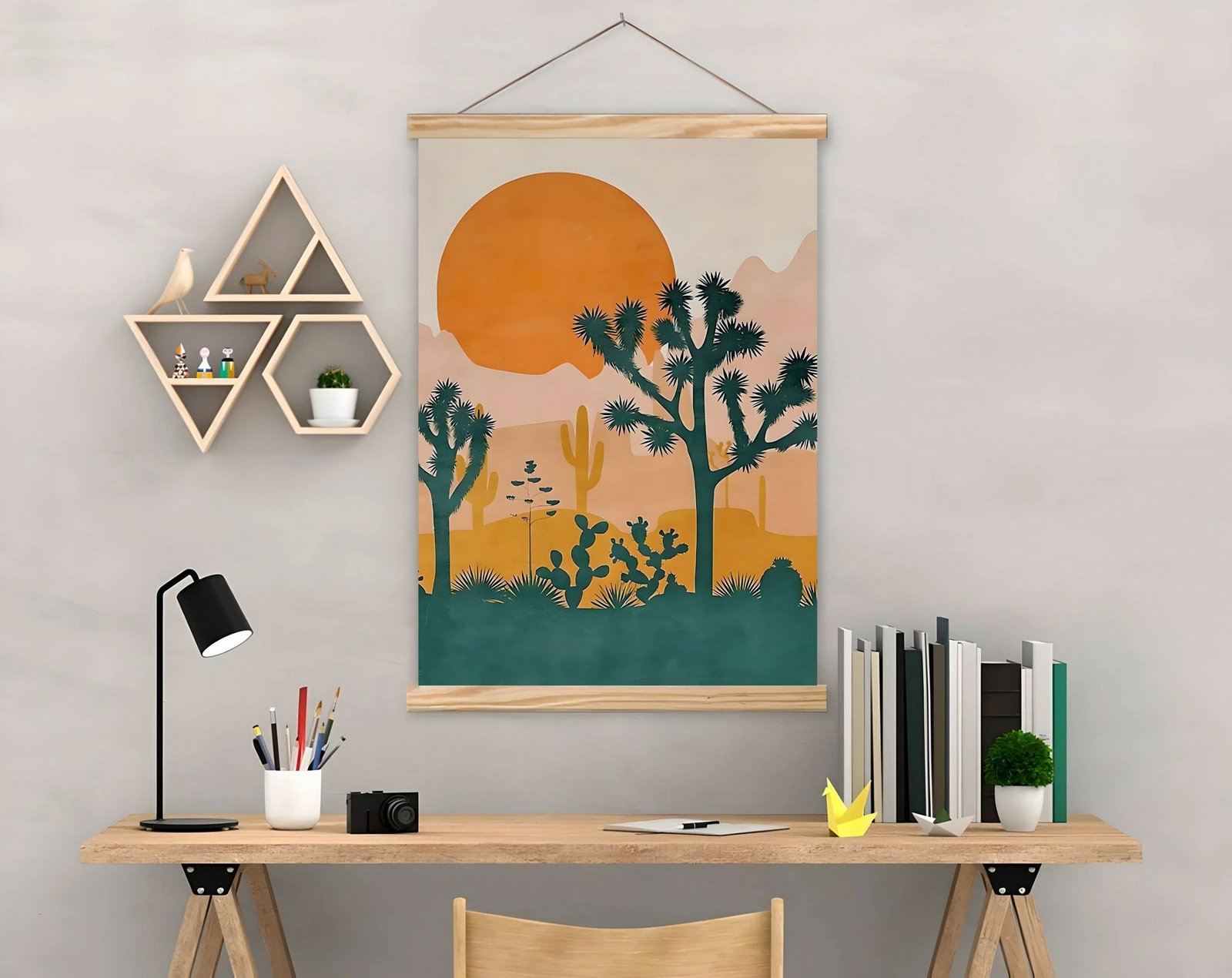 Pikturë dekorative me kornizë, shumëngjyrëshe, Wallity MRG01, 50x70cm