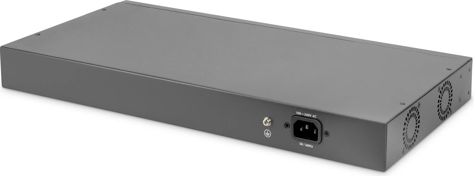 Switch Digitus 24 porta PoE, 370W, unmanaged, 1U, zi