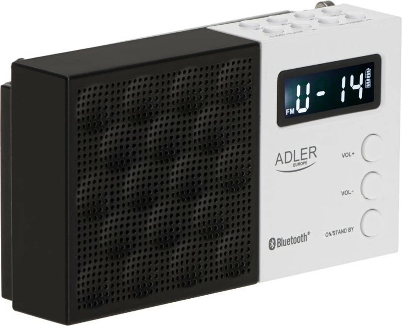Radio digjitale Adler AD1908 me Bluetooth, USB/SD, e zezë/bardhë Radio digjitale Adler AD1908 me Bluetooth, USB/SD, e zezë/bardhë