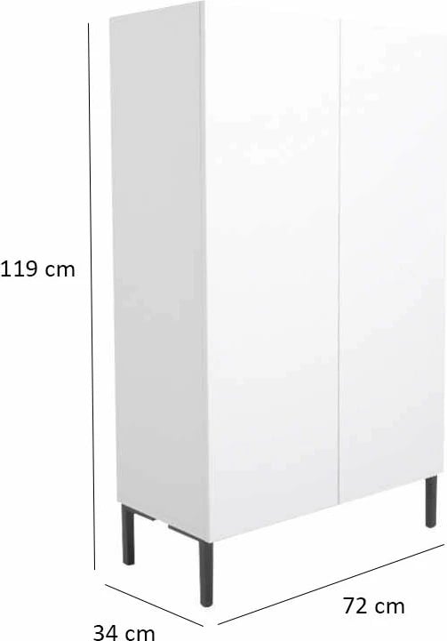 Dollap multifunksional Hanah Home, Shc-820-Dd-1, i bardhë