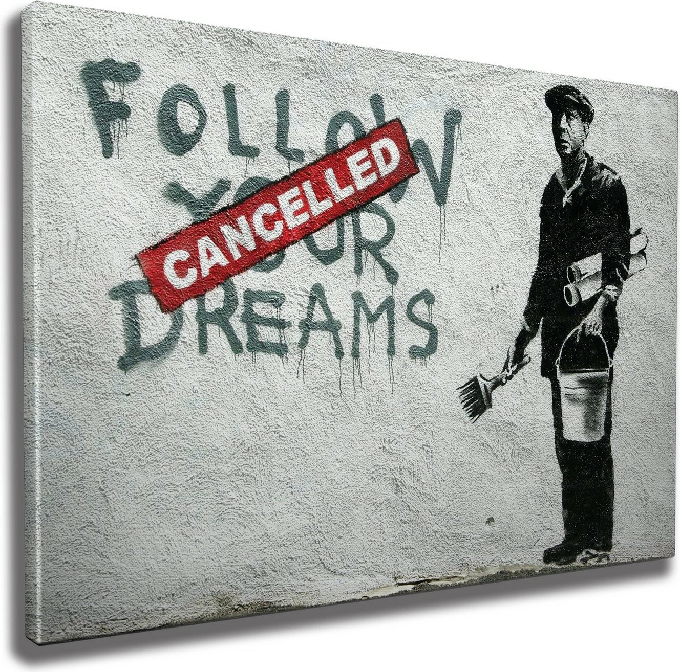 Pikturë dekorative në kanavacë, Banksy, shumëngjyrëshe, WY48, 70x100cm