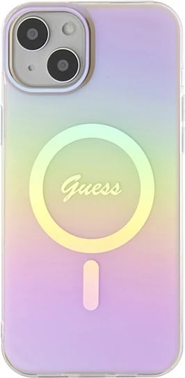 Mbështjellës Guess GUHMP15MHITSP për iPhone 15 Plus 6.7", MagSafe, rozë