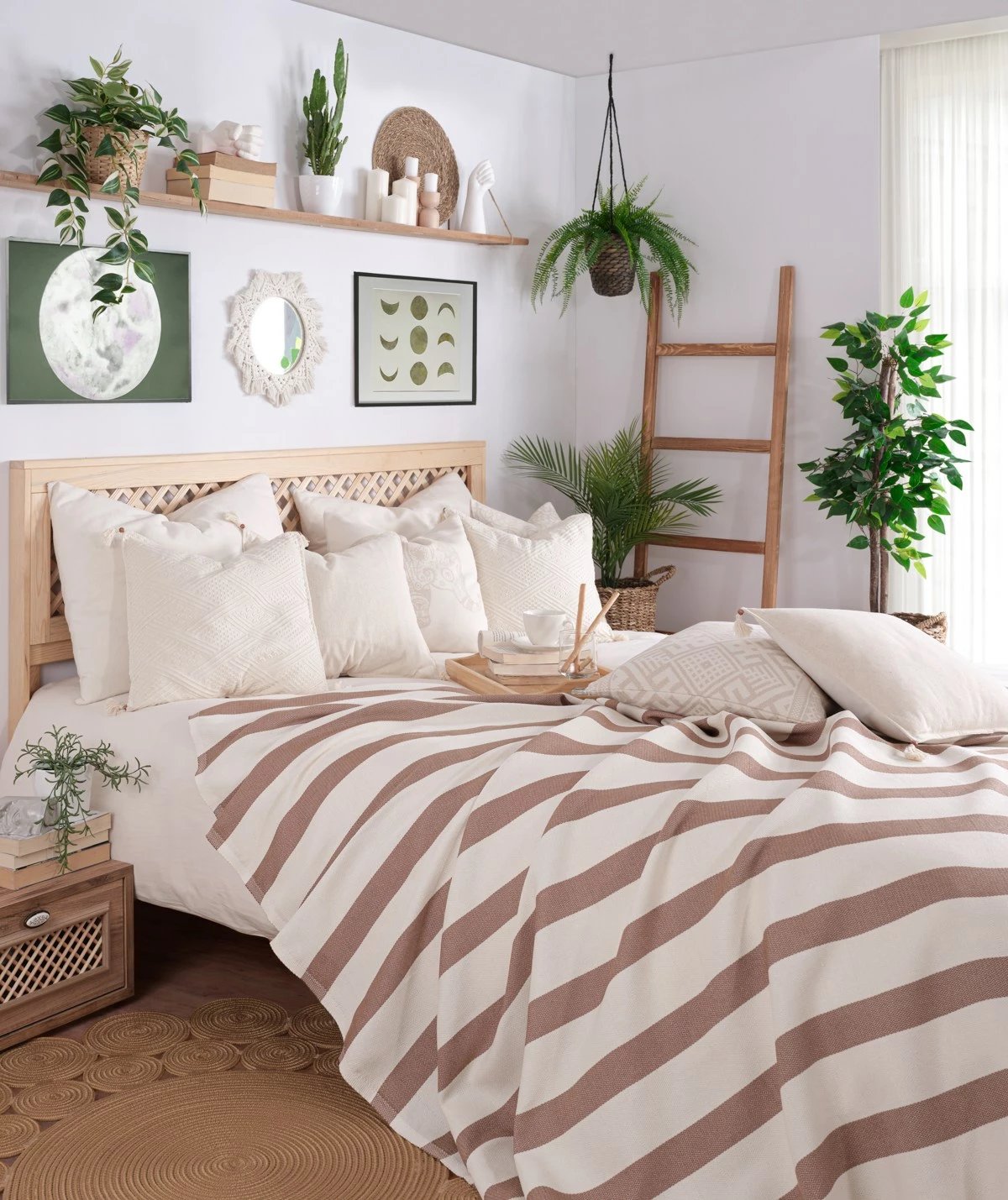 Batanije Double Pique, ngjyrë camel, Porto, L'essentiel, 200x230cm