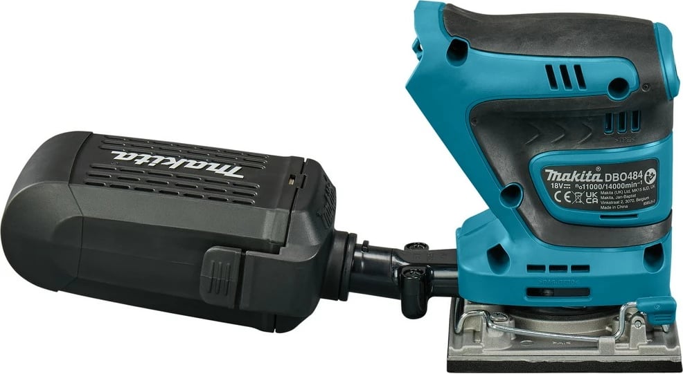 Lëmues orbital Makita DBO484Z, 18V, 2 shpejtësi, zi/kaltër