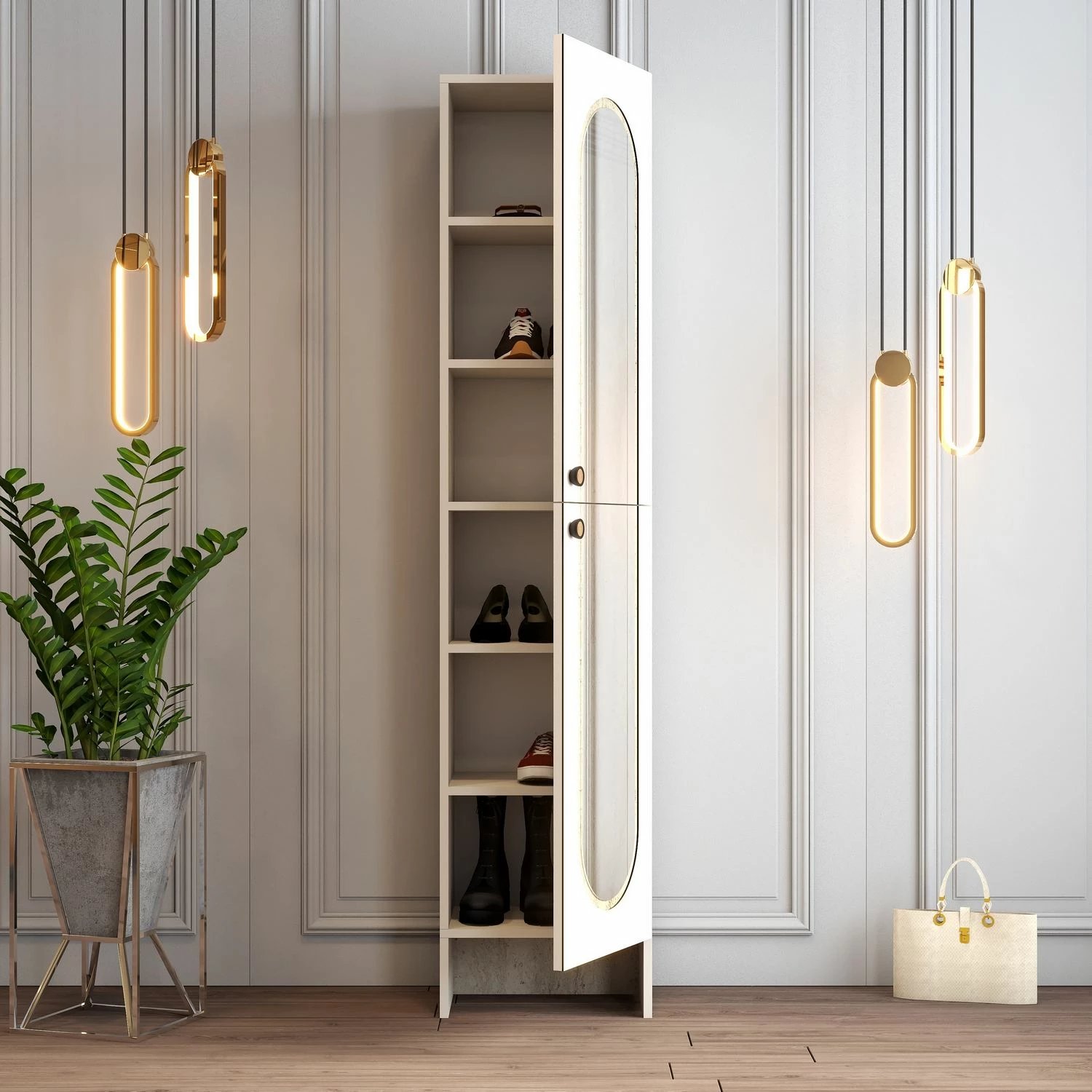 Stendë korridori Skye Decor, Palermo M, krem-travertin