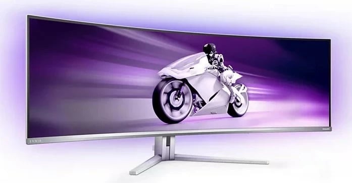 Monitor Philips Evnia 49M2C8900, 49", OLED i lakuar, DQHD, 0.03ms, 240Hz, HDR, DTS, ngjyrë e bardhë