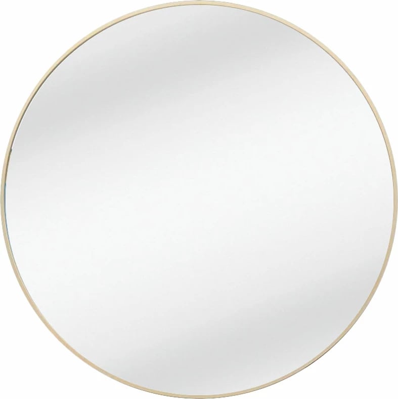 Pasqyrë e rrumbullakët, ngjyrë ari, 80x80cm