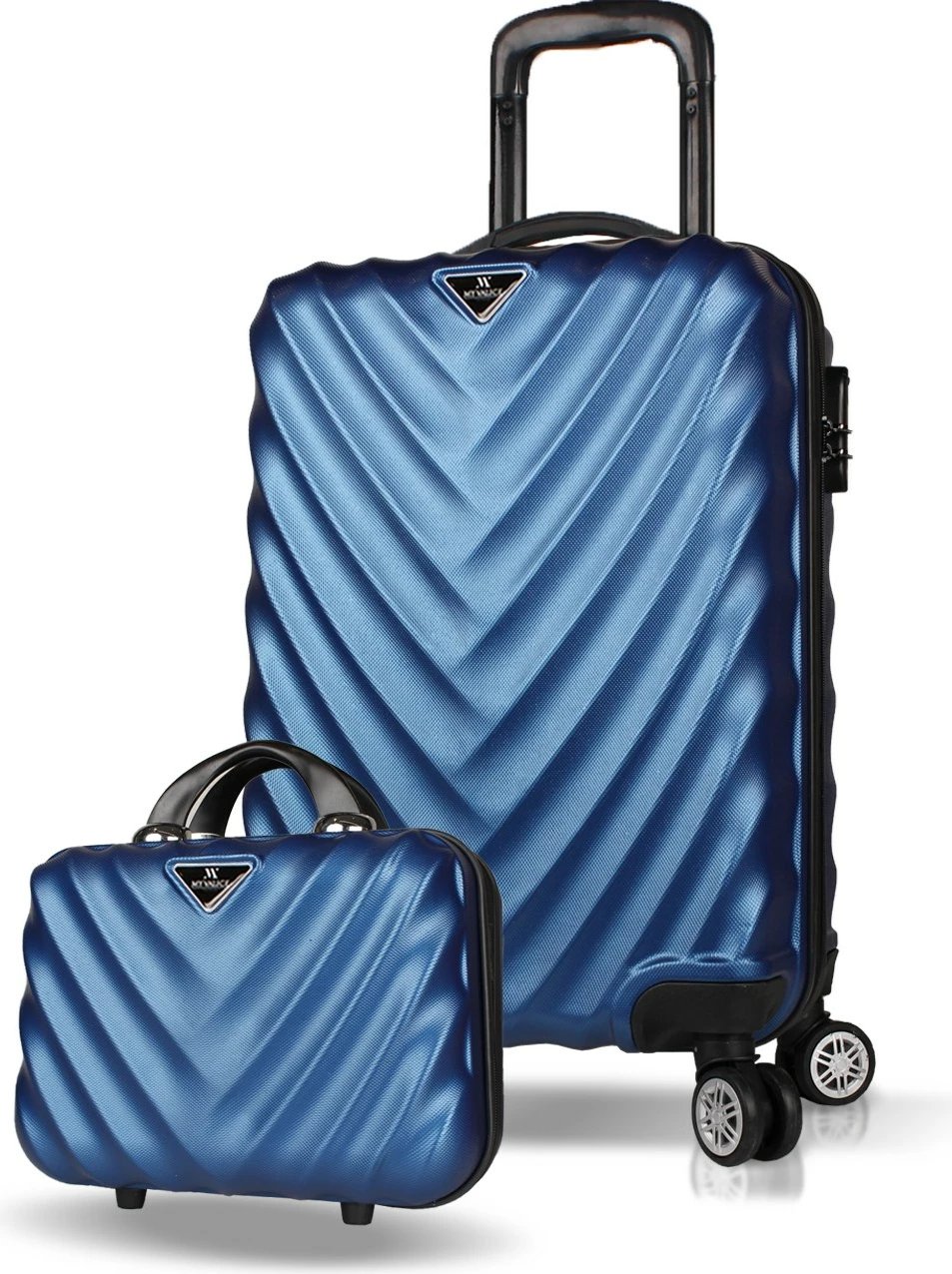 Set valixhesh (2 copë), ngjyrë kaltër e errët, Zoozie Bags, 7378