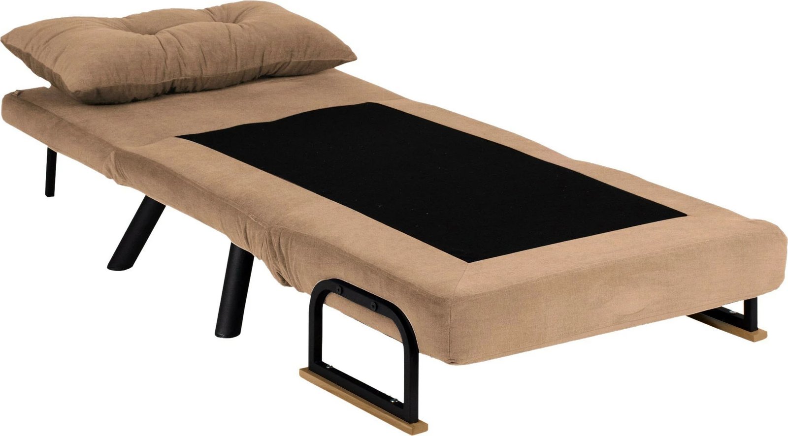 Krevate-kolltuk një vendësh Sando, kafe e çelët, Atelier del Sofa