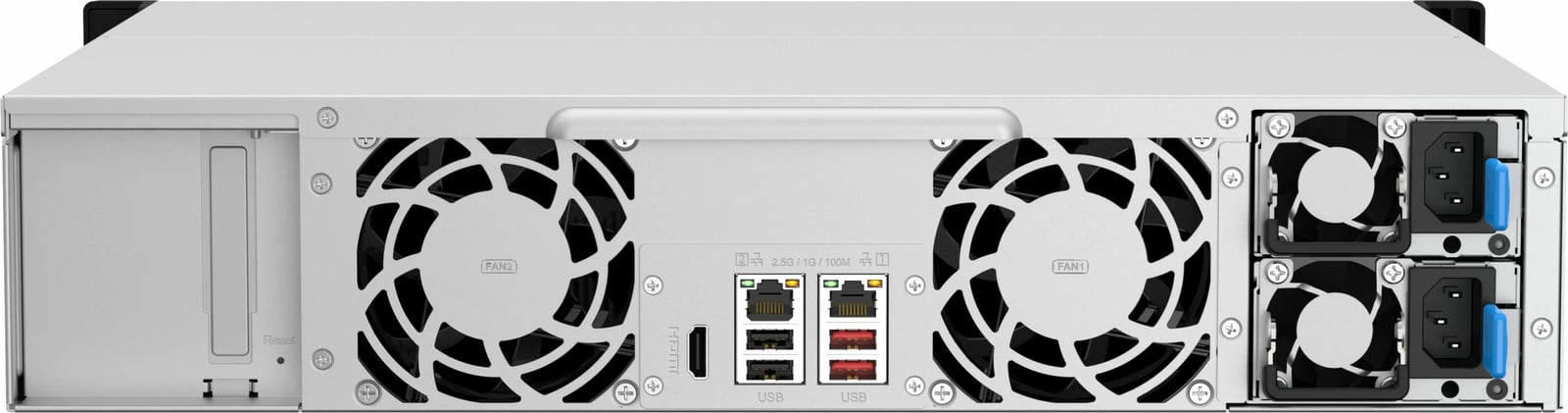 NAS QNAP TS-1264U-RP-8G, 2U rackmount, 12x3.5/2.5 SATA, Intel Celeron N5095, 8GB RAM, 2x300W r PSU