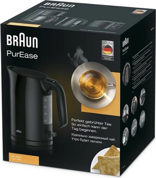 Çajnik elektrik Braun PurEase WK 3000 WH 1L 2200W zi