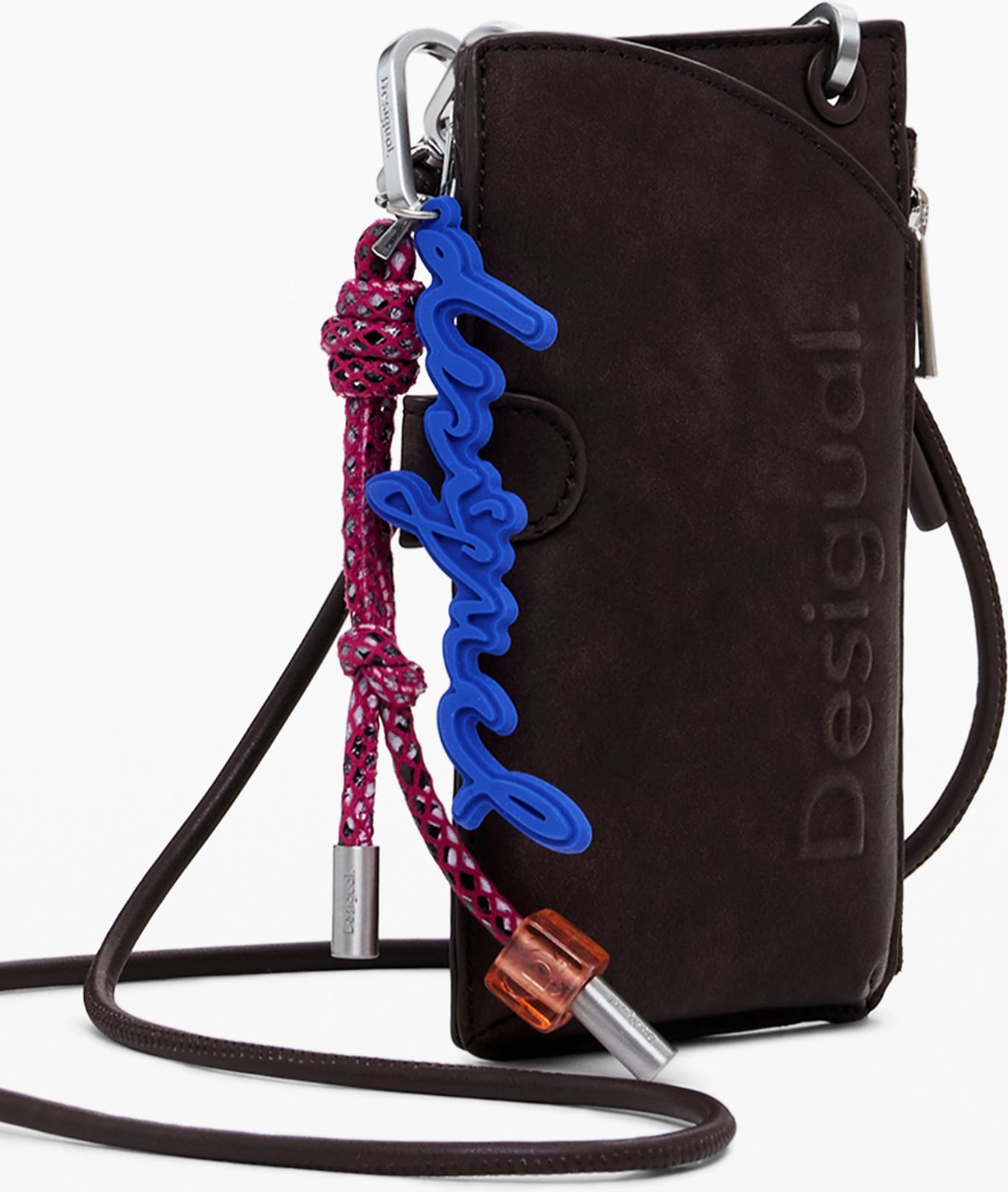 Portofol DESIGUAL HALF LOGO MILTON për femra, kafe