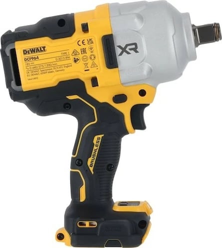 Çelës goditës DeWALT DCF964NT-XJ, brushless, 3/4", 18V XR, 1925Nm, zi/verdhë