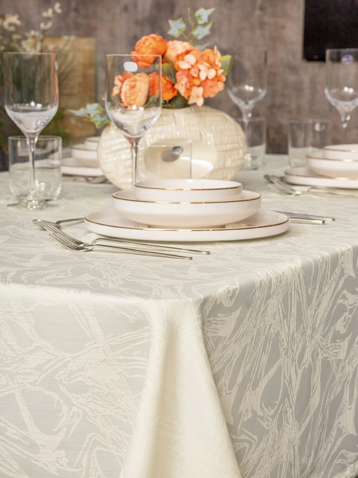 Mbulesë tavoline L'essentiel, Lavinia, krem, 155x160cm