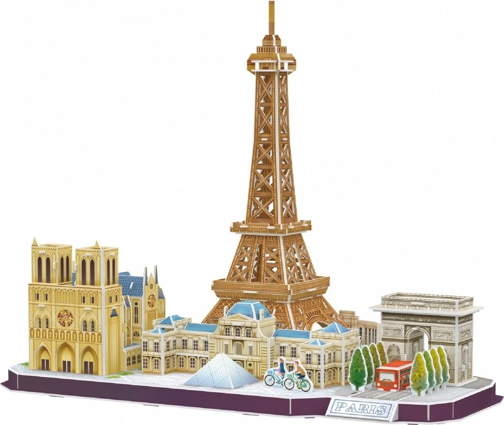 Puzzle 3D Cubic Fun City Line Paris, 114 pjesë