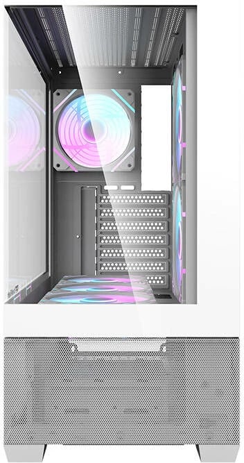 Kasë Darkflash DS900 AIR, Middle Tower, me 6 ventilatorë ARGB, e bardhë